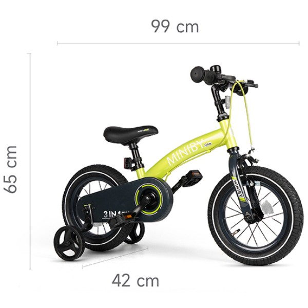 Фото - Двоколісний велосипед Qplay Miniby 3в1 Green (CB01MiniByGreen)